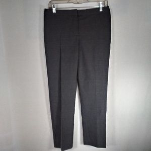 Mario Serrani Gray Plaid Dress Pants Stretchy Slim